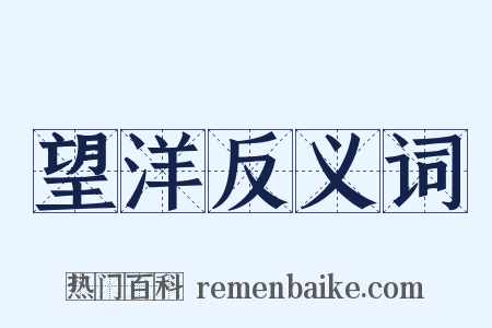 望洋反义词是什么意思的图片